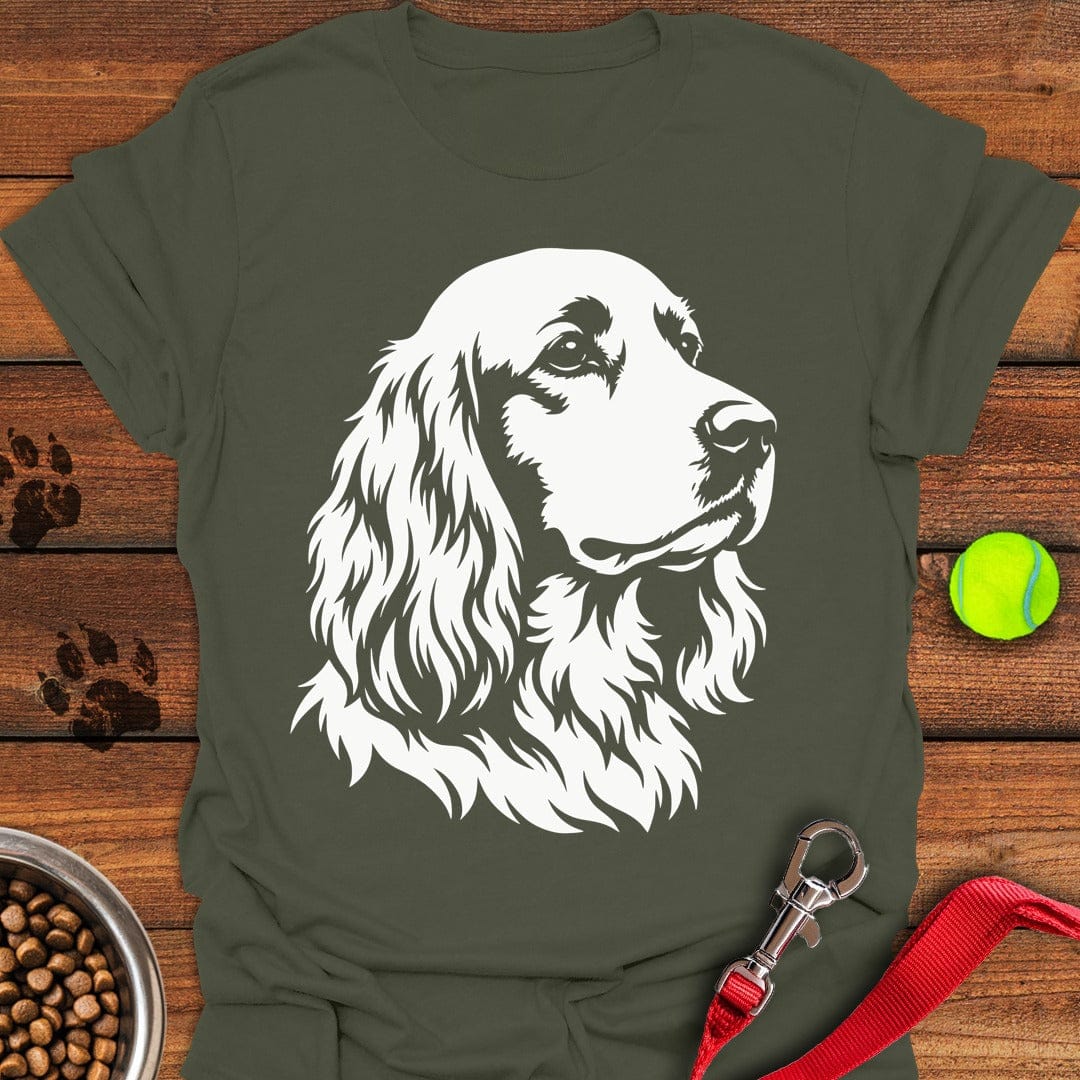 Cocker Spaniel Graphic Military Green