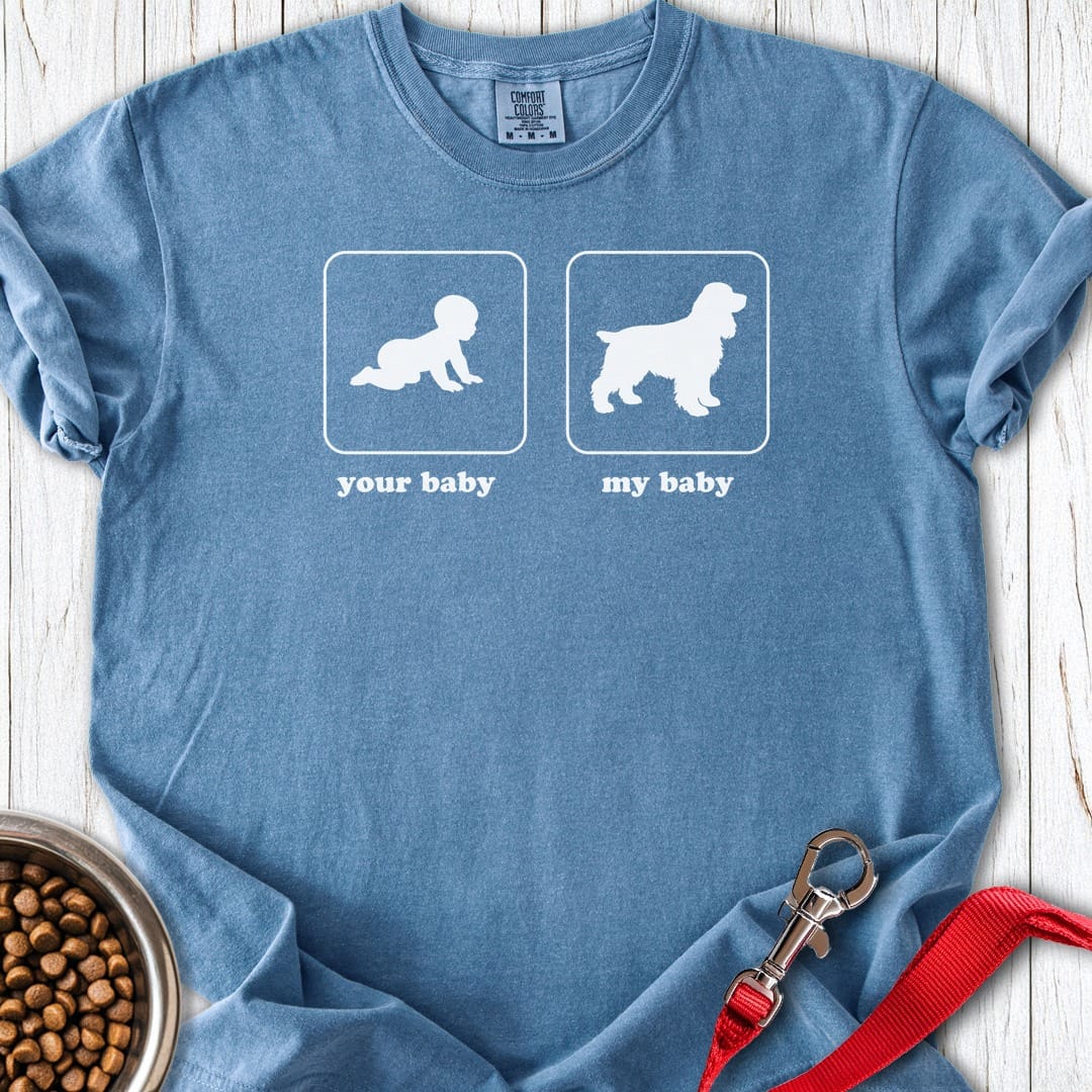 Cocker Spaniel My Baby Premium Tee Blue Jean
