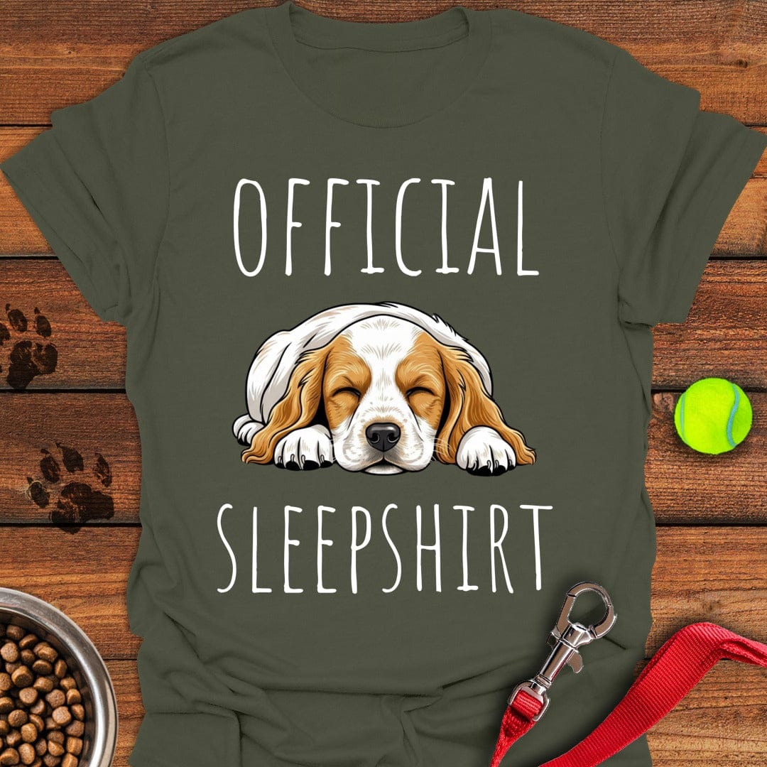 Cocker Spaniel Pajama Shirt Military Green