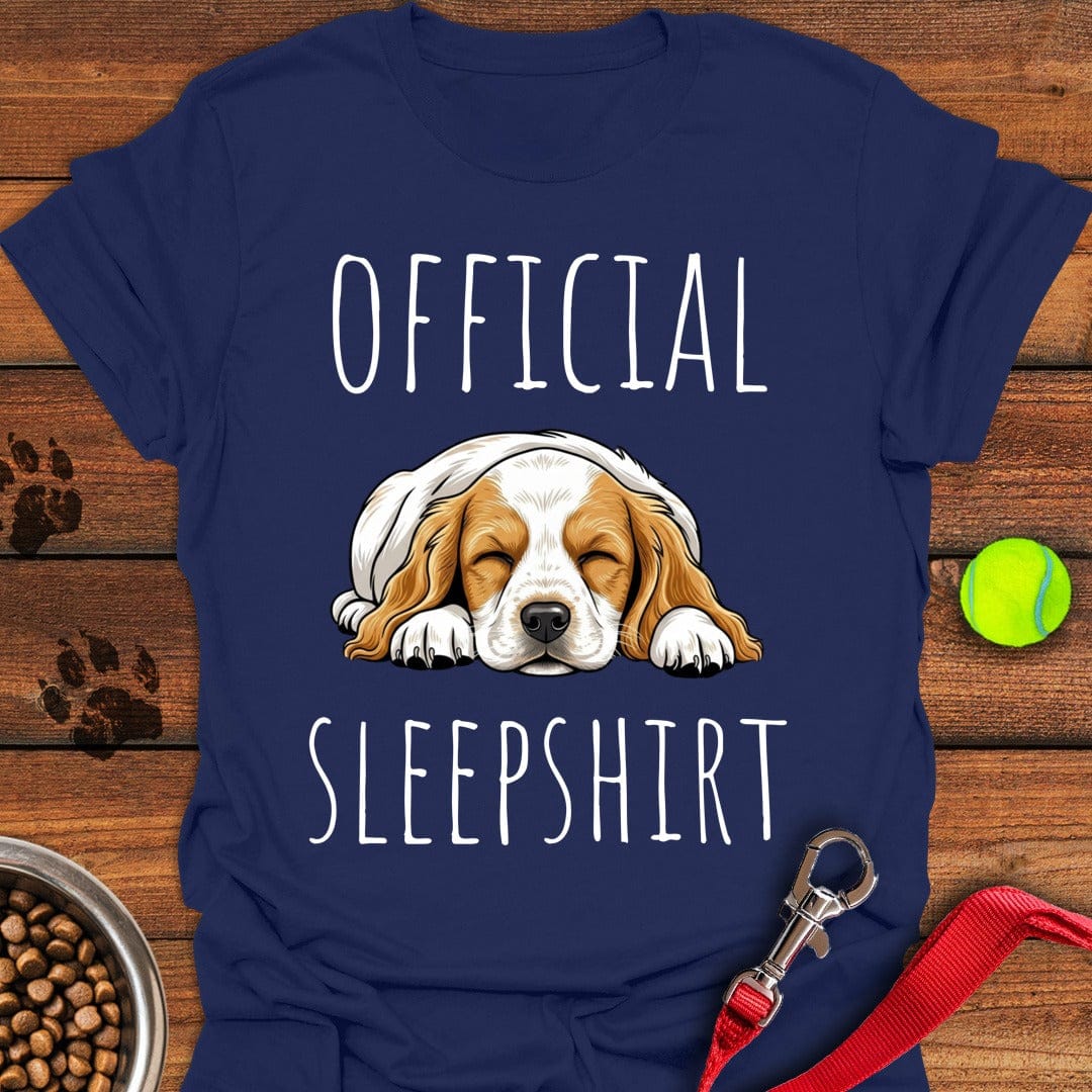 Cocker Spaniel Pajama Shirt Navy