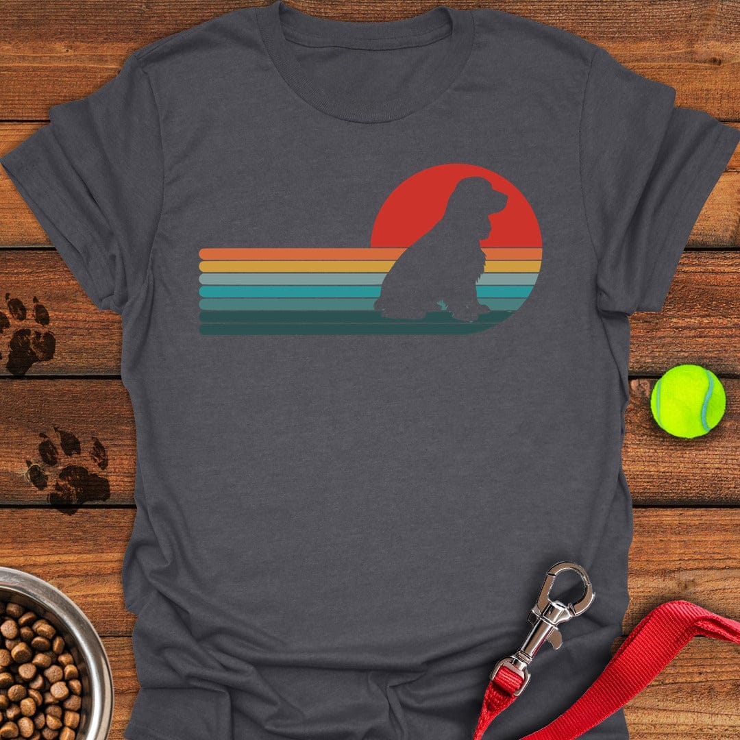 Cocker Spaniel Retro Dark Heather