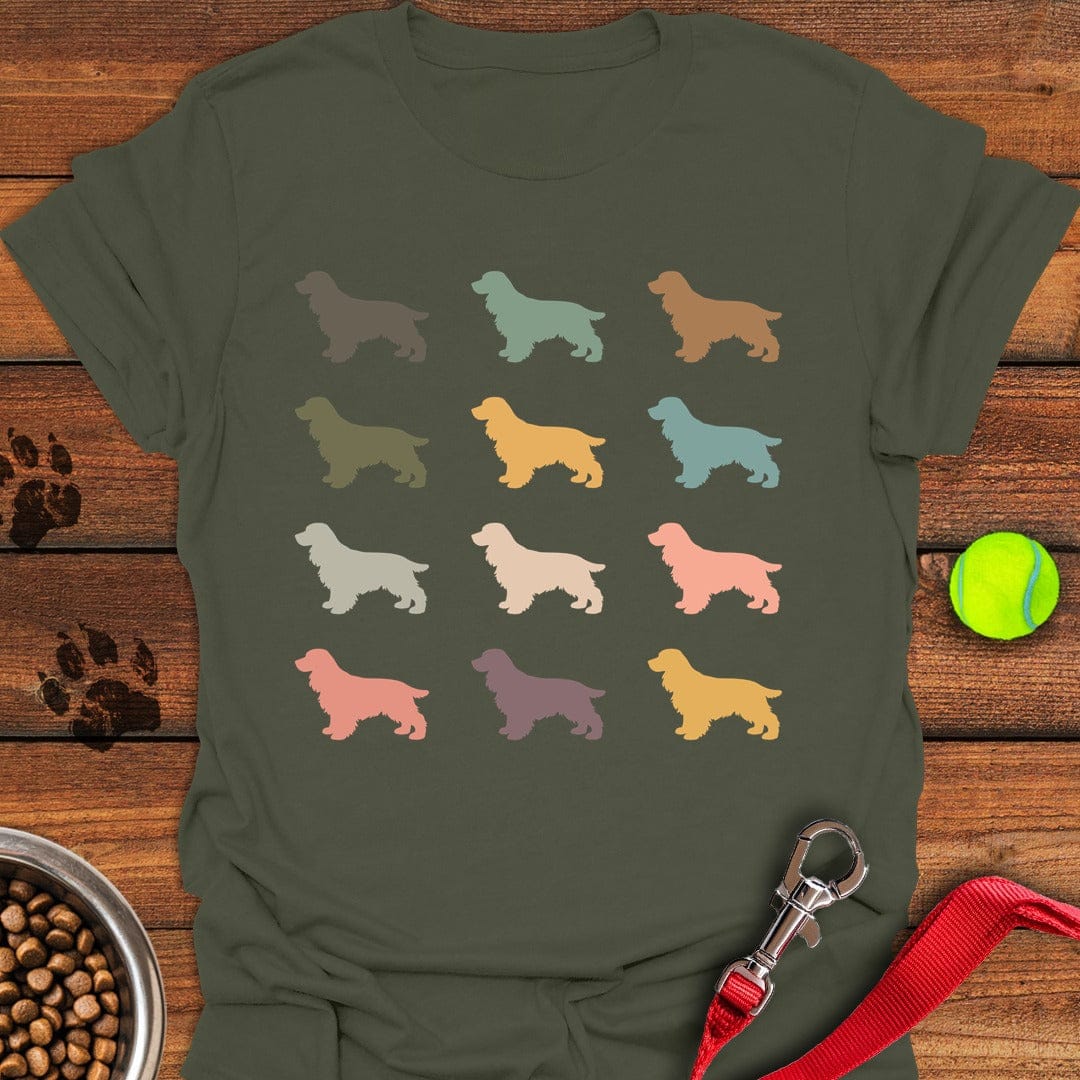 Cocker Spaniel Retro Military Green