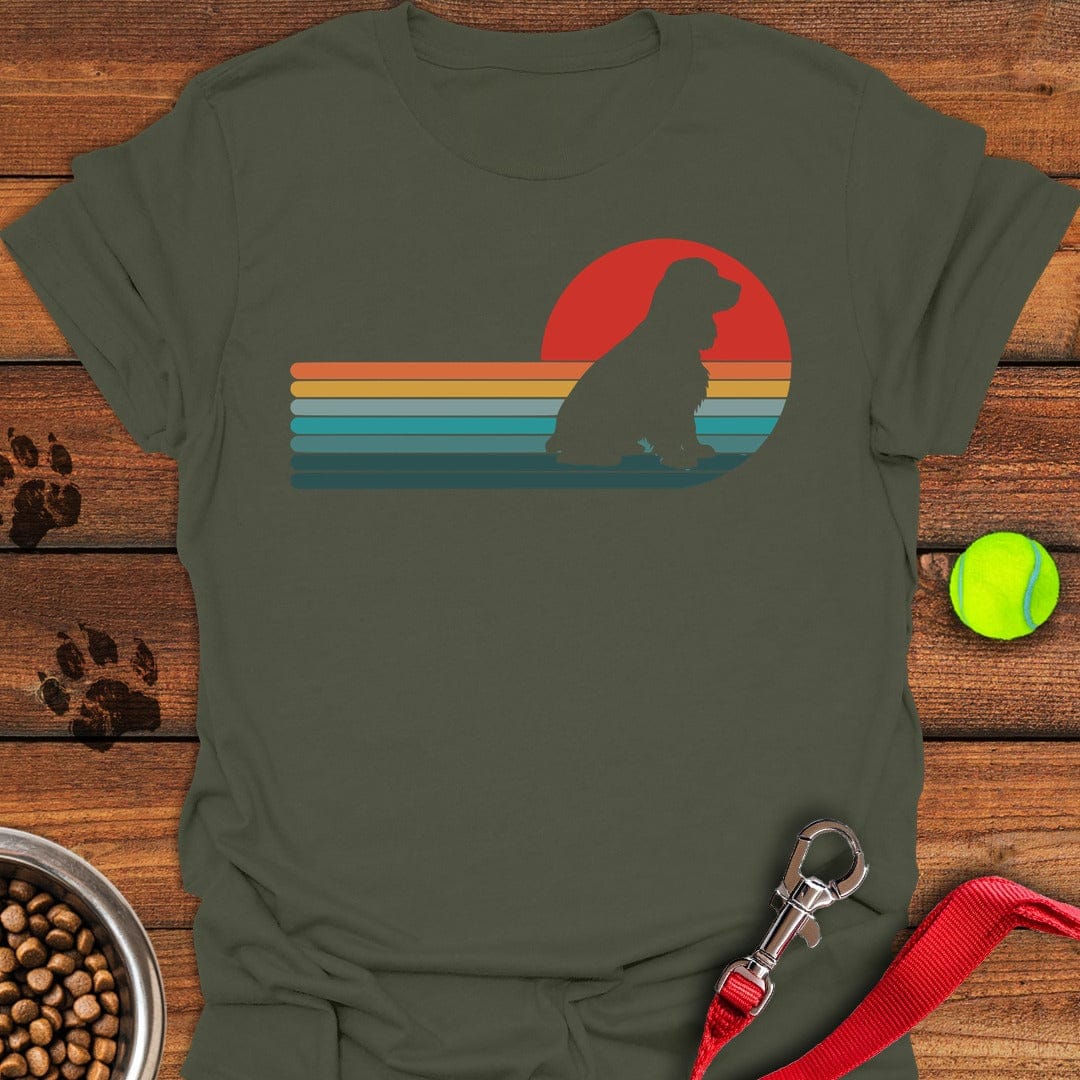 Cocker Spaniel Retro Military Green