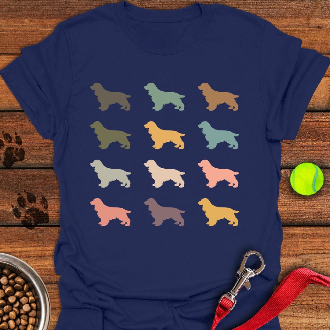 Cocker Spaniel Retro Navy