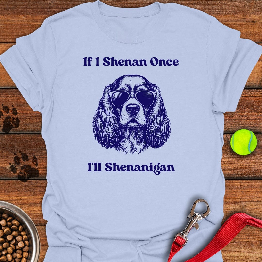 Cocker Spaniel Shenanigan Light Blue