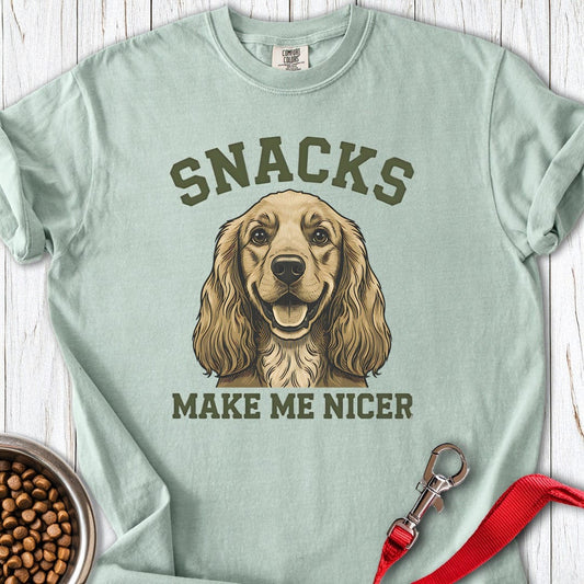 Cocker Spaniel Snacks Premium Tee Bay