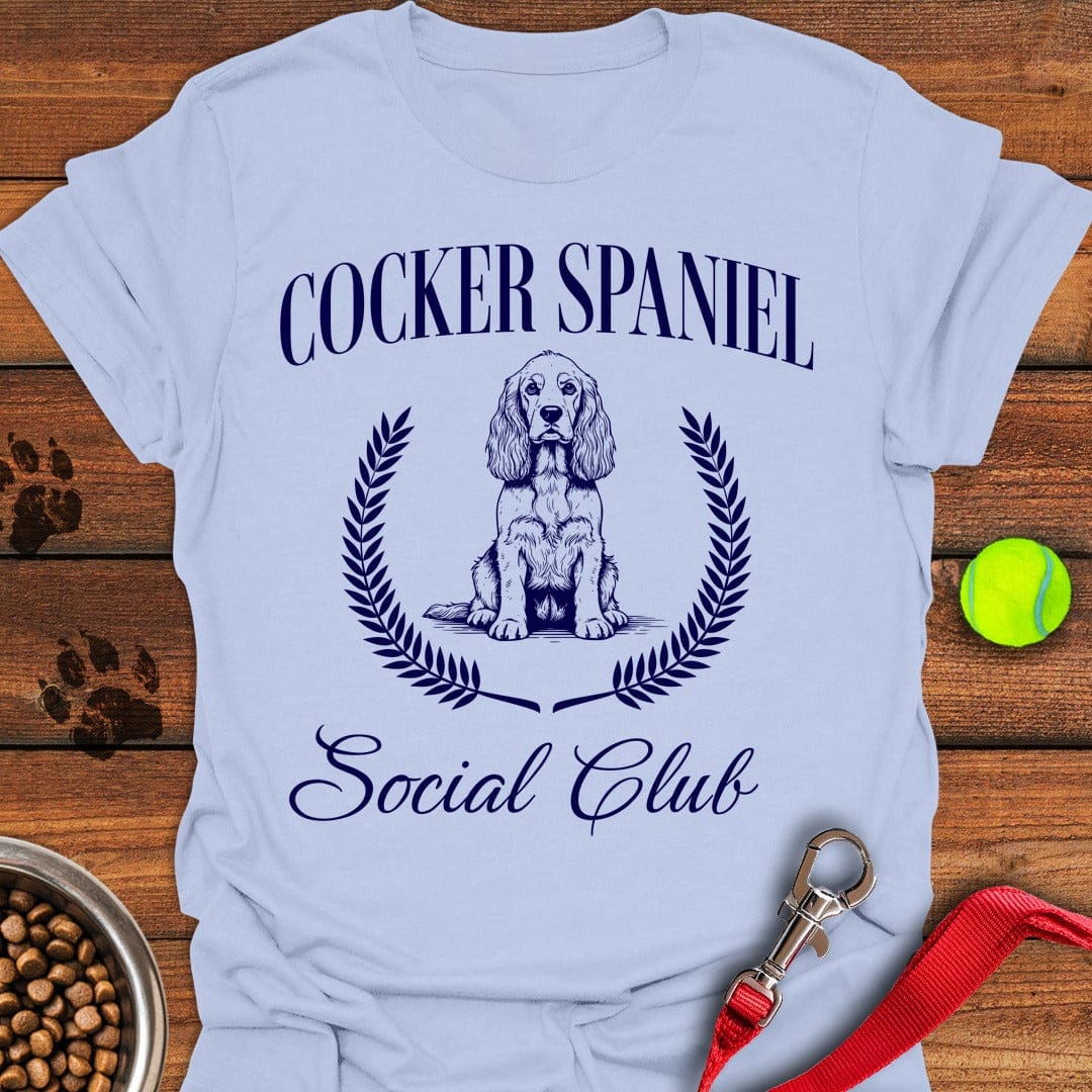 Cocker Spaniel Social Club Light Blue