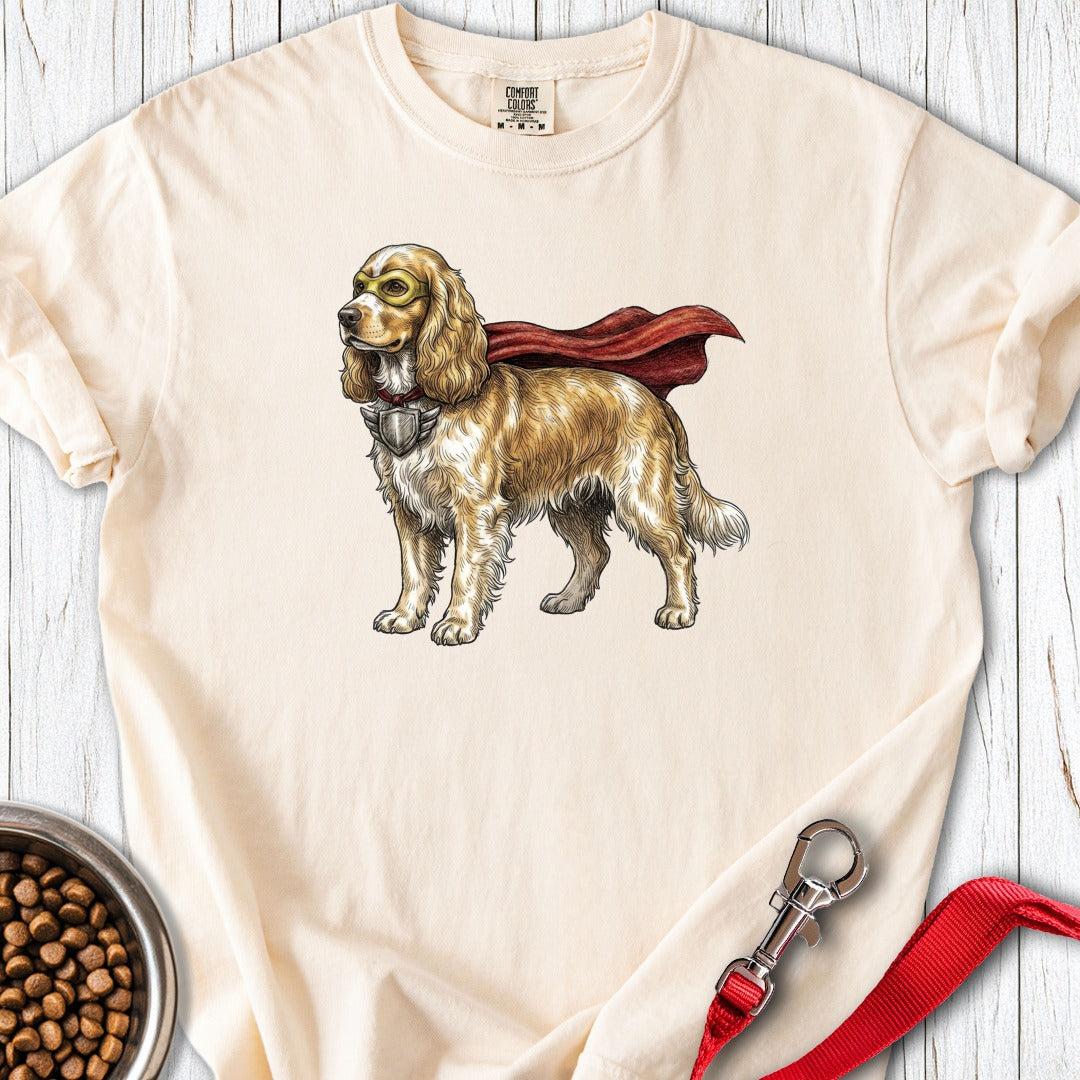 Cocker Spaniel Superhero Premium Tee Ivory