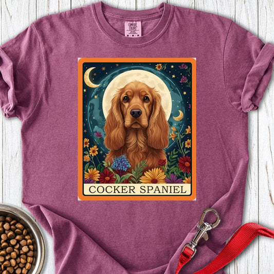 Cocker Spaniel Tarot Premium Tee Berry