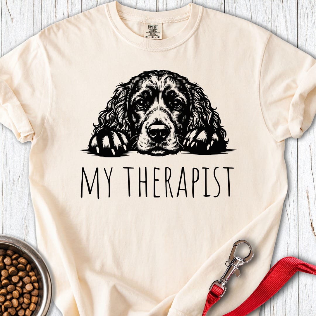 Cocker Spaniel Therapist Premium Tee Ivory