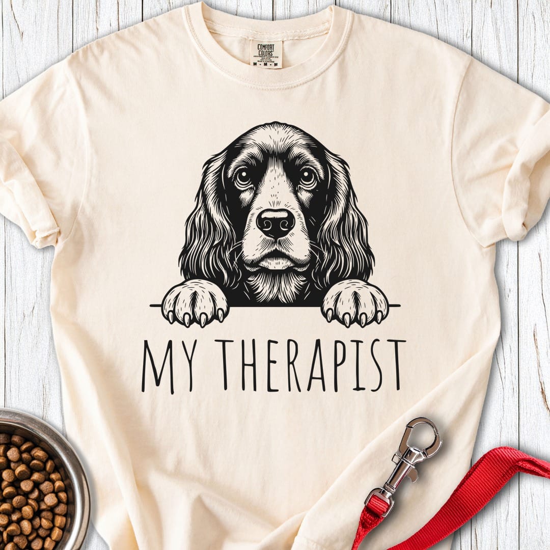 Cocker Spaniel Therapist Premium Tee Ivory