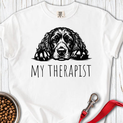 Cocker Spaniel Therapist Premium Tee White