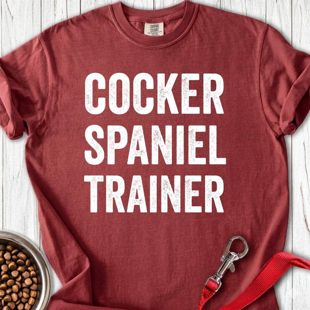 Cocker Spaniel Trainer Premium Tee Brick