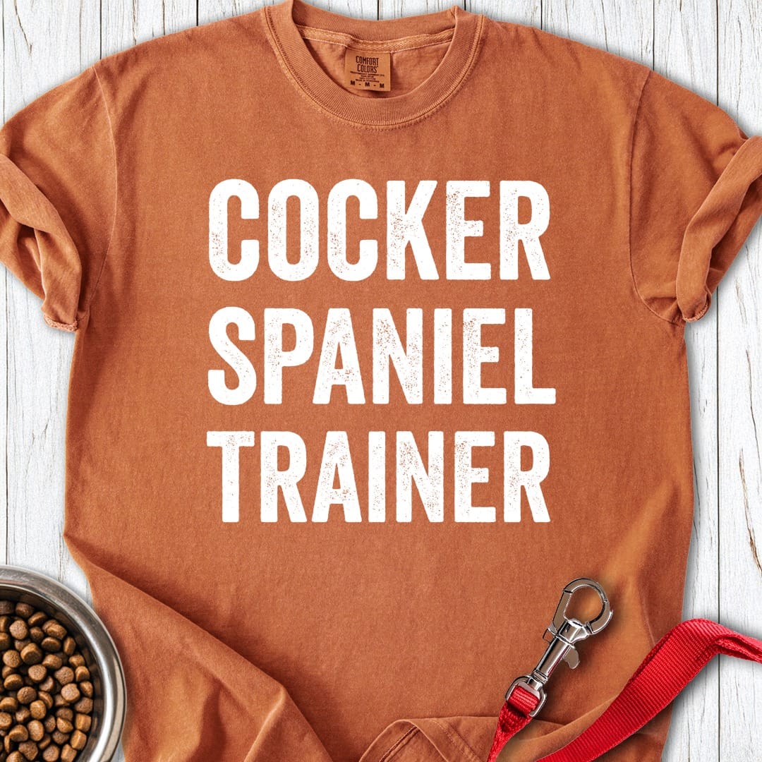 Cocker Spaniel Trainer Premium Tee Yam