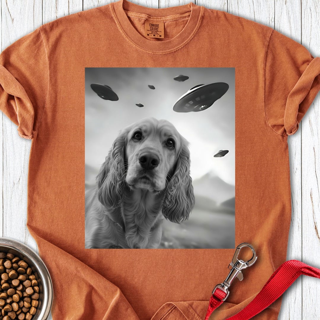 Cocker Spaniel UFO Premium Tee Yam