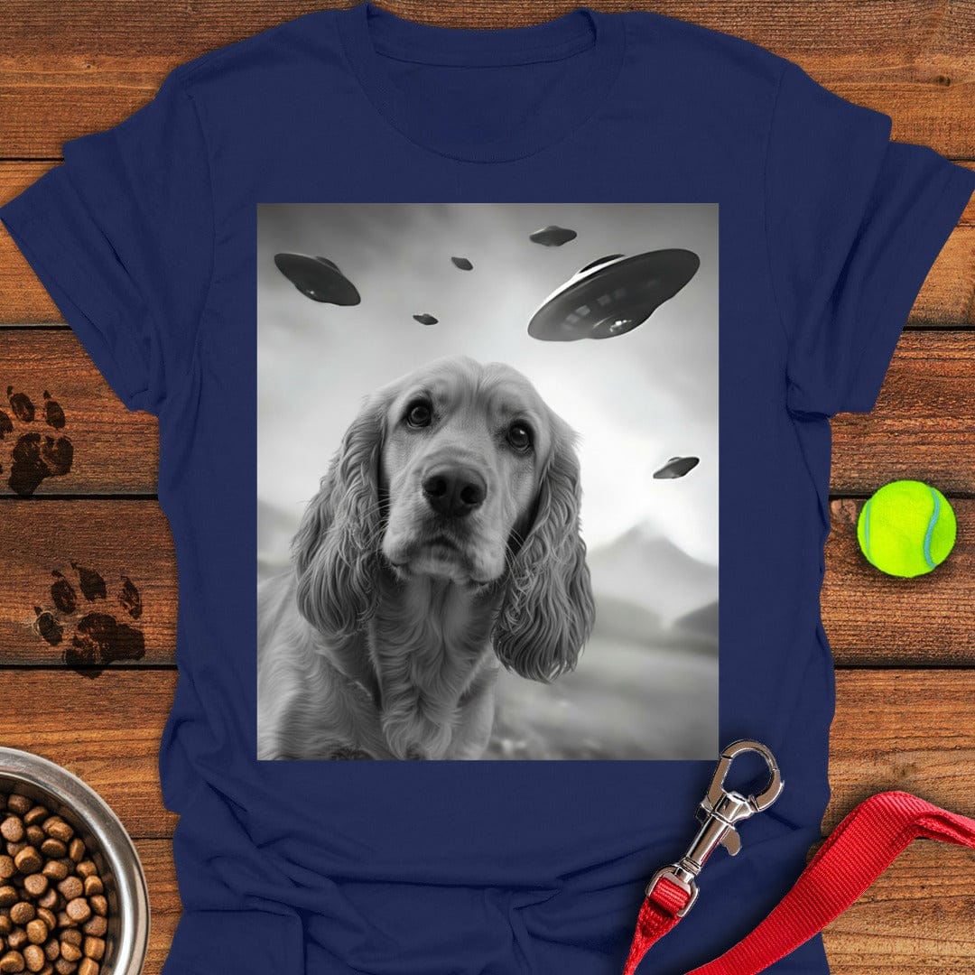 Cocker Spaniel UFO Selfie Navy