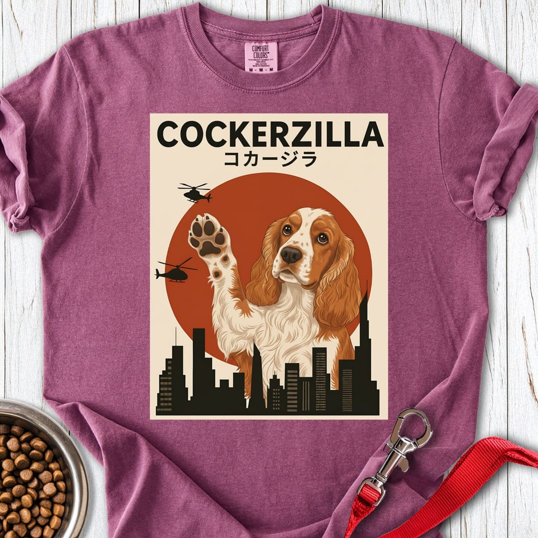 Cockerzilla Premium Tee Berry