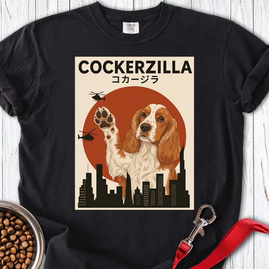 Cockerzilla Premium Tee Black