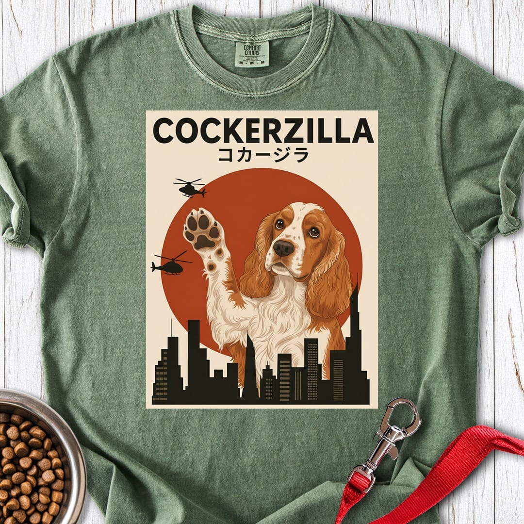 Cockerzilla Premium Tee Moss