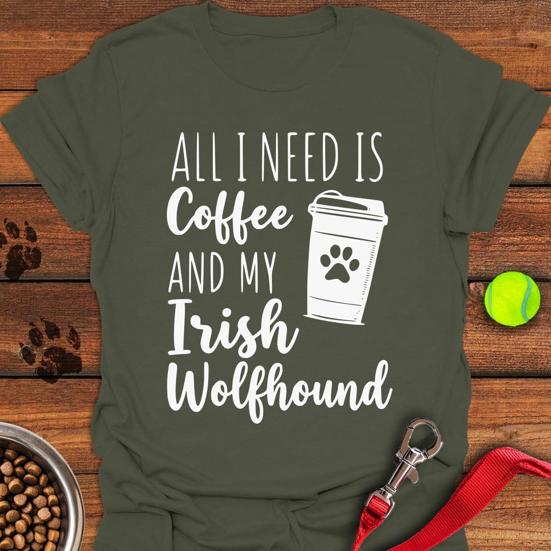 Coffee & Irish Wolfhound Military Green