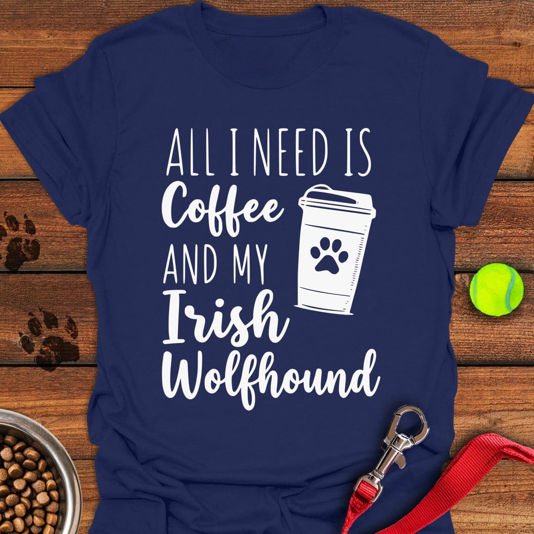 Coffee & Irish Wolfhound Navy