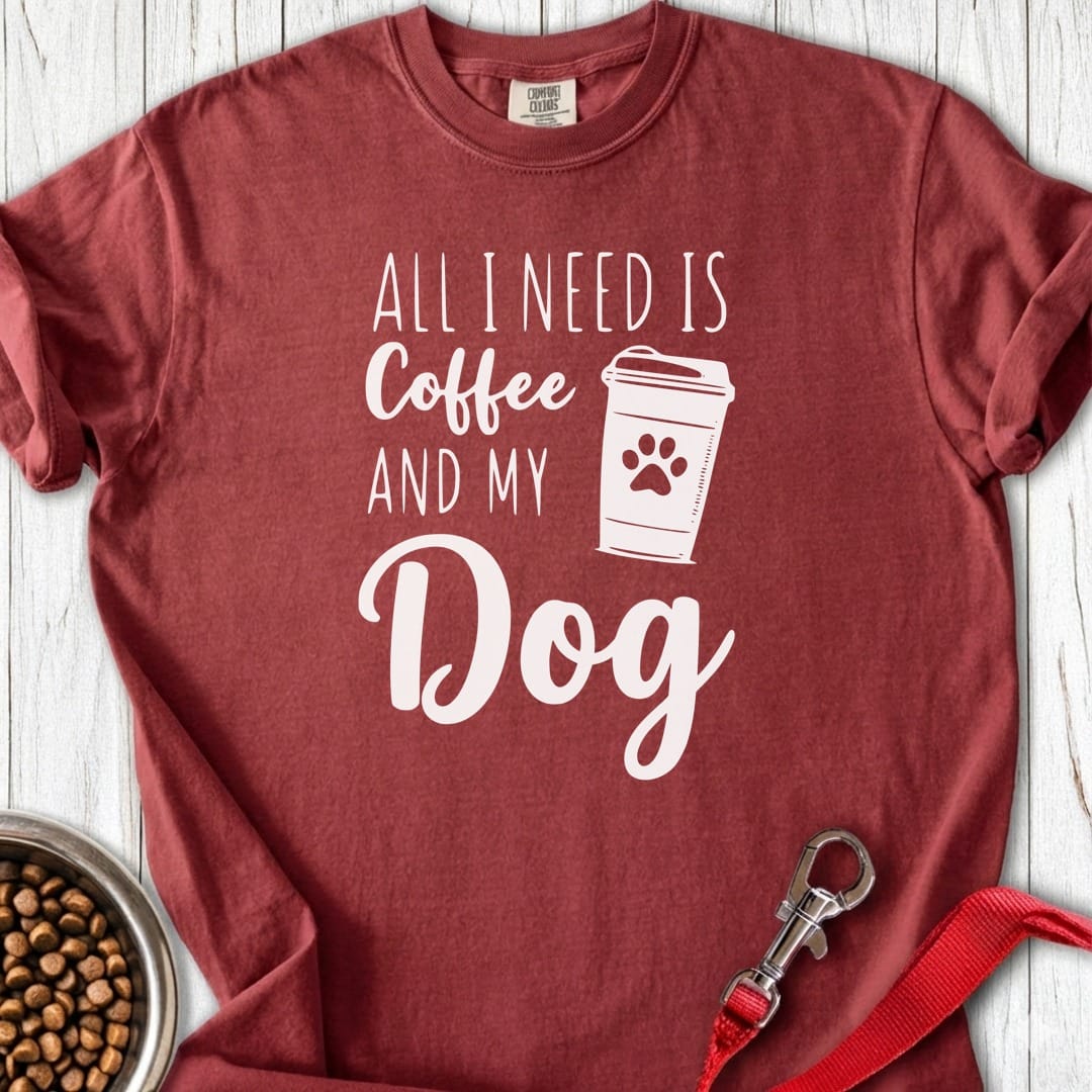 Coffee and Dog Premium Tee Brick