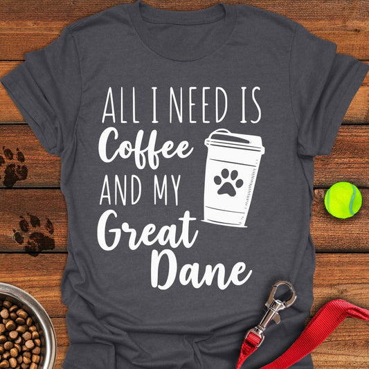 Coffee and Great Dane Dark Heather