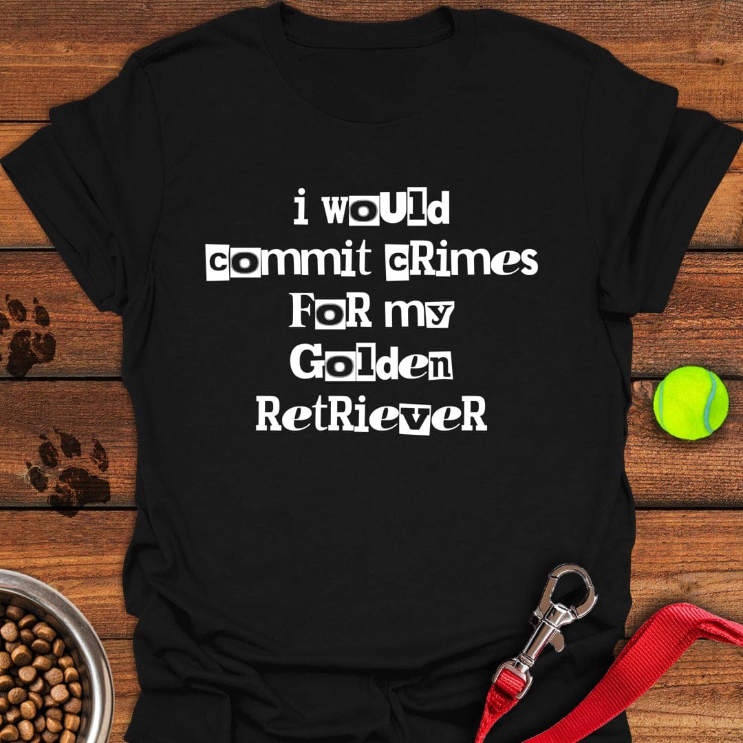 Commit Crimes Golden Retriever Black