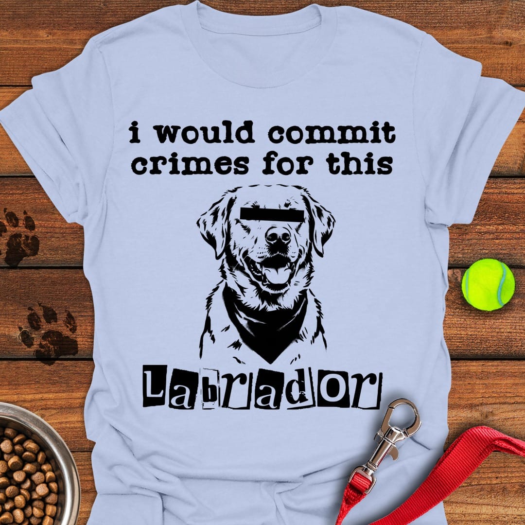 Commit Crimes Labradors Light Blue