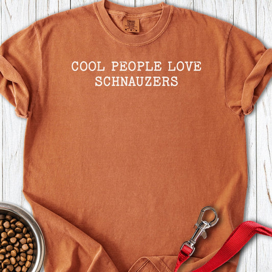 Cool People Love Schnauzers Premium Tee Yam