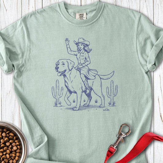 Cowgirl Labrador Premium Tee Bay