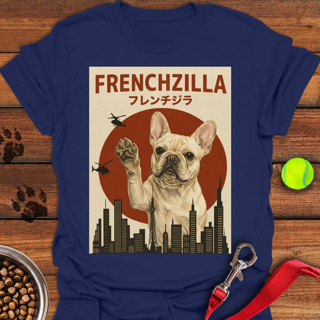 Cream Frenchzilla French Bulldog Navy