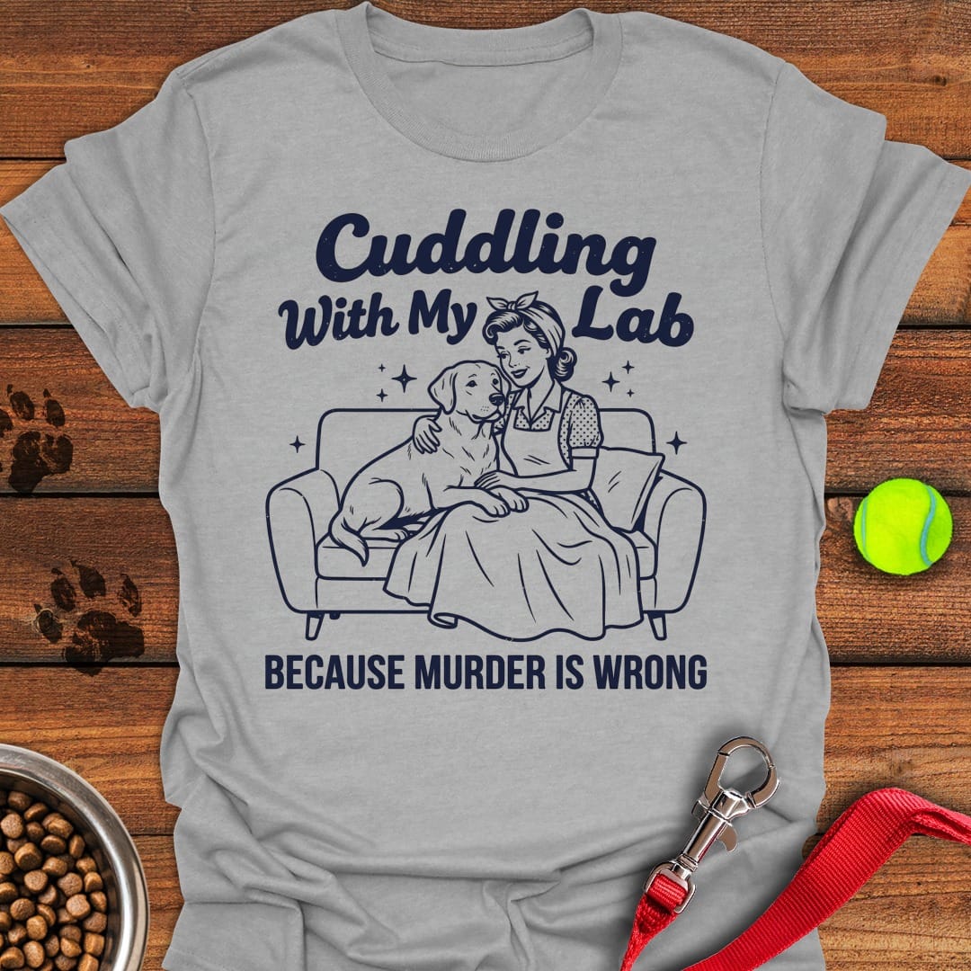 Cuddling With My Lab Sport Grey