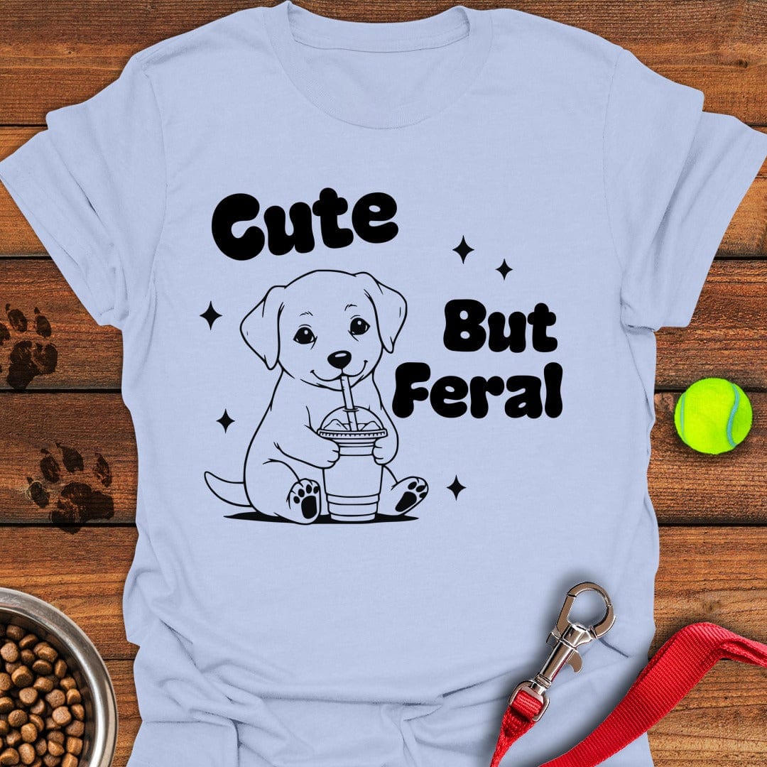 Cute But Feral Labrador Light Blue
