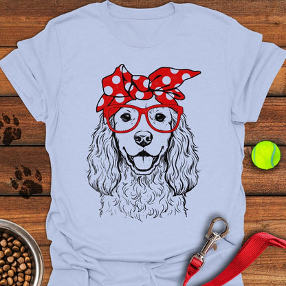Cute Cocker Spaniel Light Blue