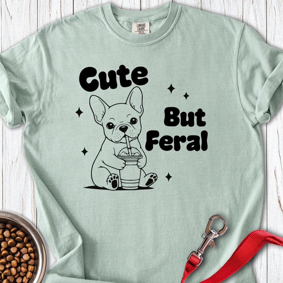 Cute but Feral French Bulldog Premium Tee Bay