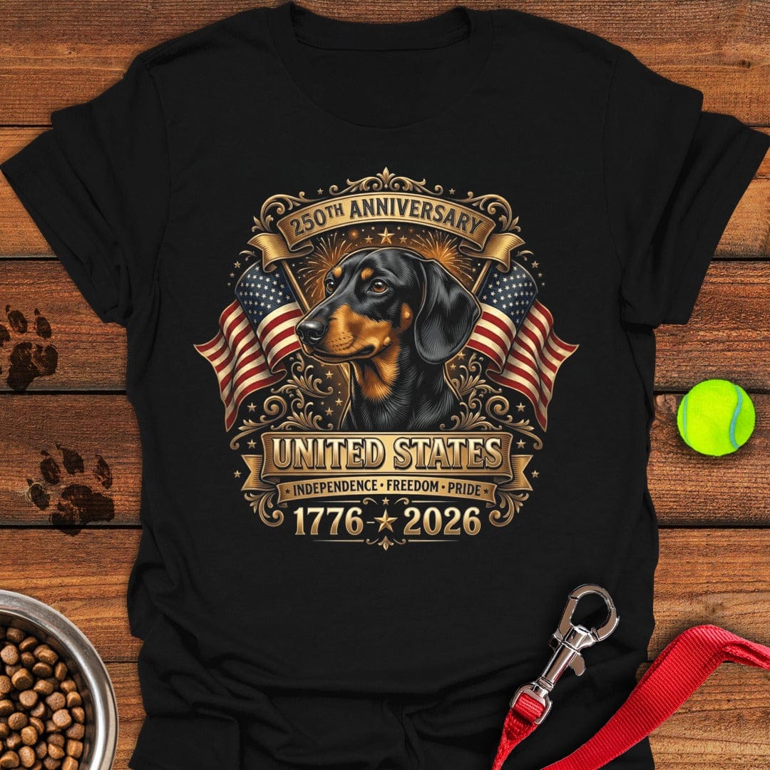 Dachshund 250 Years USA Black