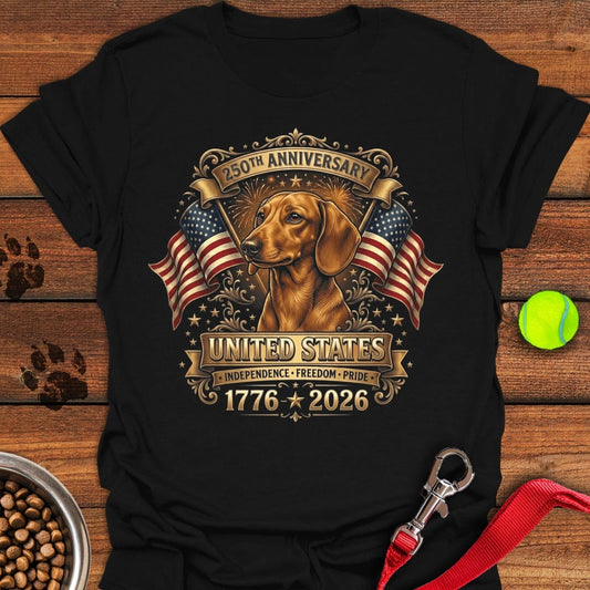 Dachshund 250 Years USA Black