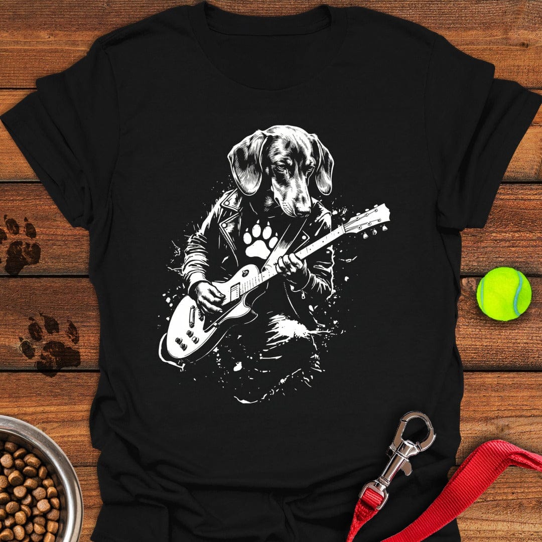 Dachshund Guitar Black