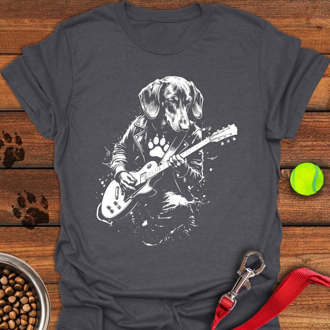 Dachshund Guitar Dark Heather