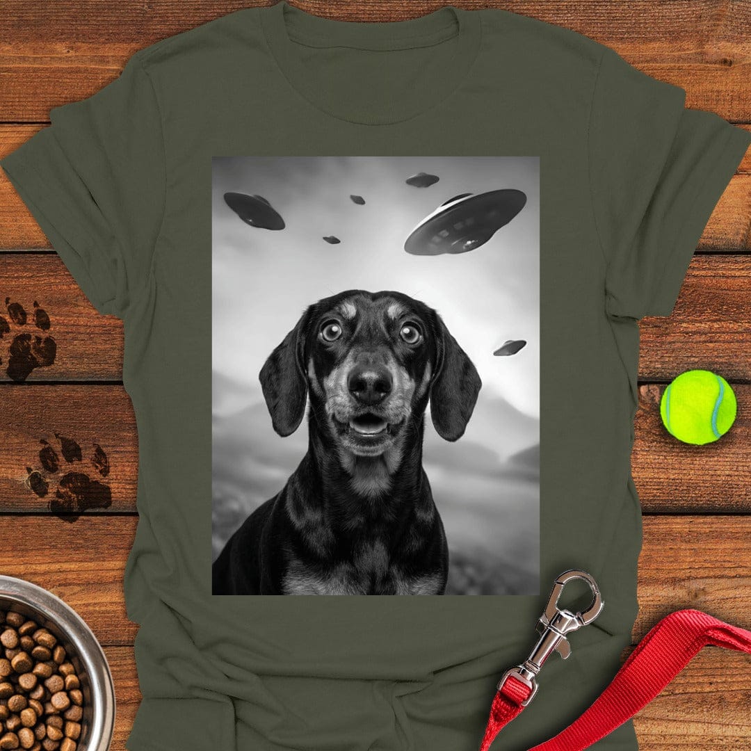 Dachshund UFO Military Green