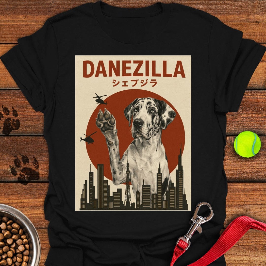Danezilla Harlequin Great Dane Black