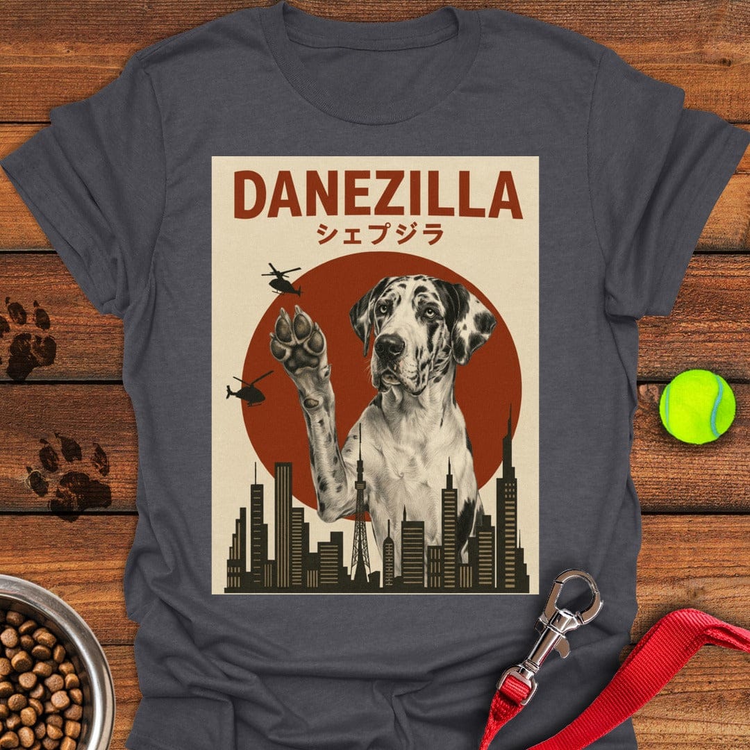 Danezilla Harlequin Great Dane Dark Heather