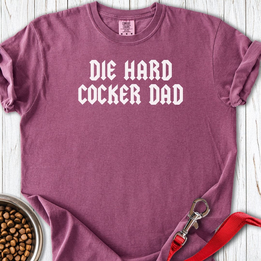 Die Hard Cocker Dad Premium Tee Berry