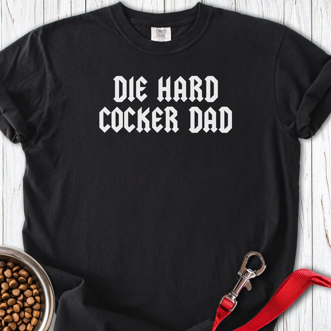 Die Hard Cocker Dad Premium Tee Black