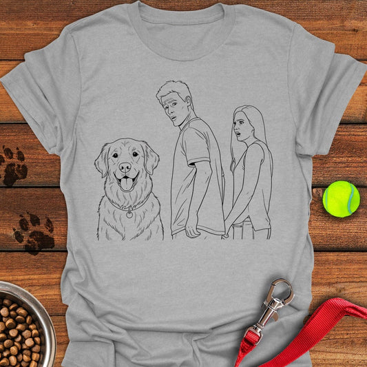 Distracted Boyfriend Golden Retriever Meme T-Shirt Sport Grey