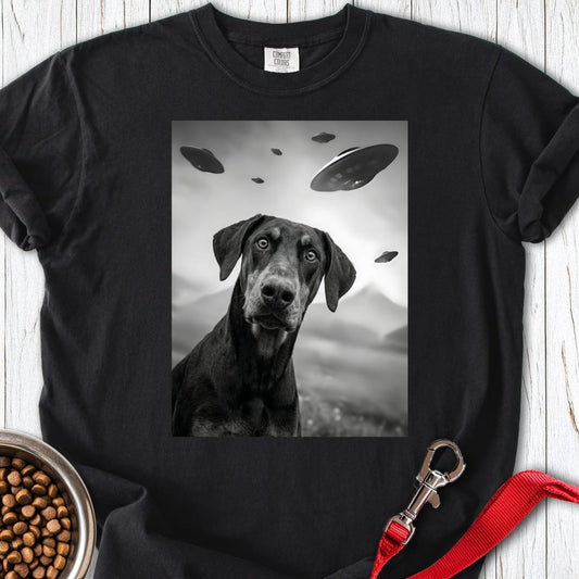 Dobermann Pinscher UFO Premium Tee Black