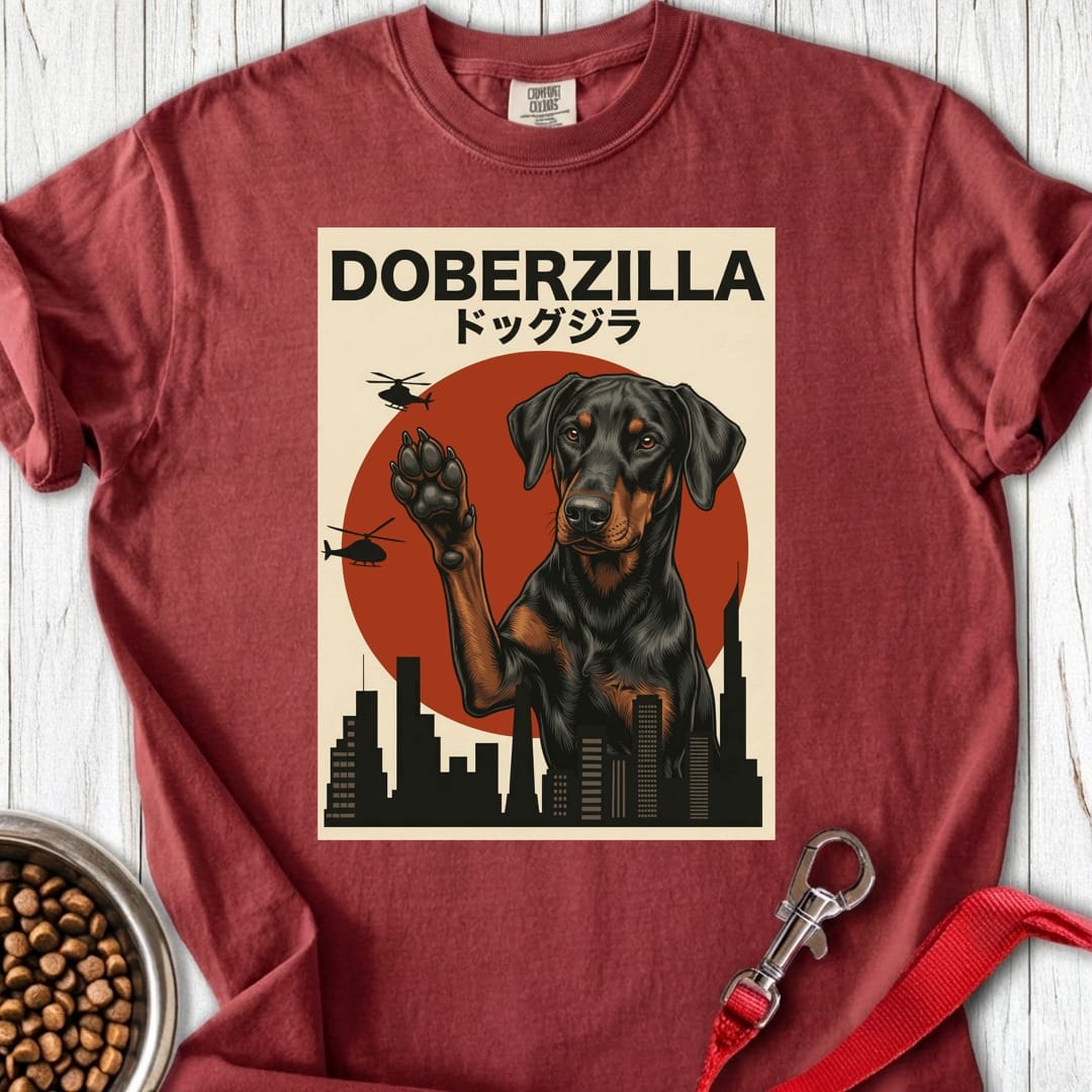 Doberzilla Dobermann Premium Tee Brick