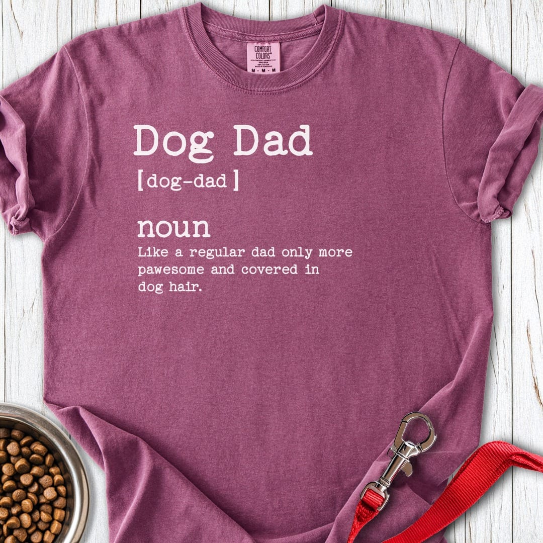 Dog Dad Dictionary Premium Tee Berry