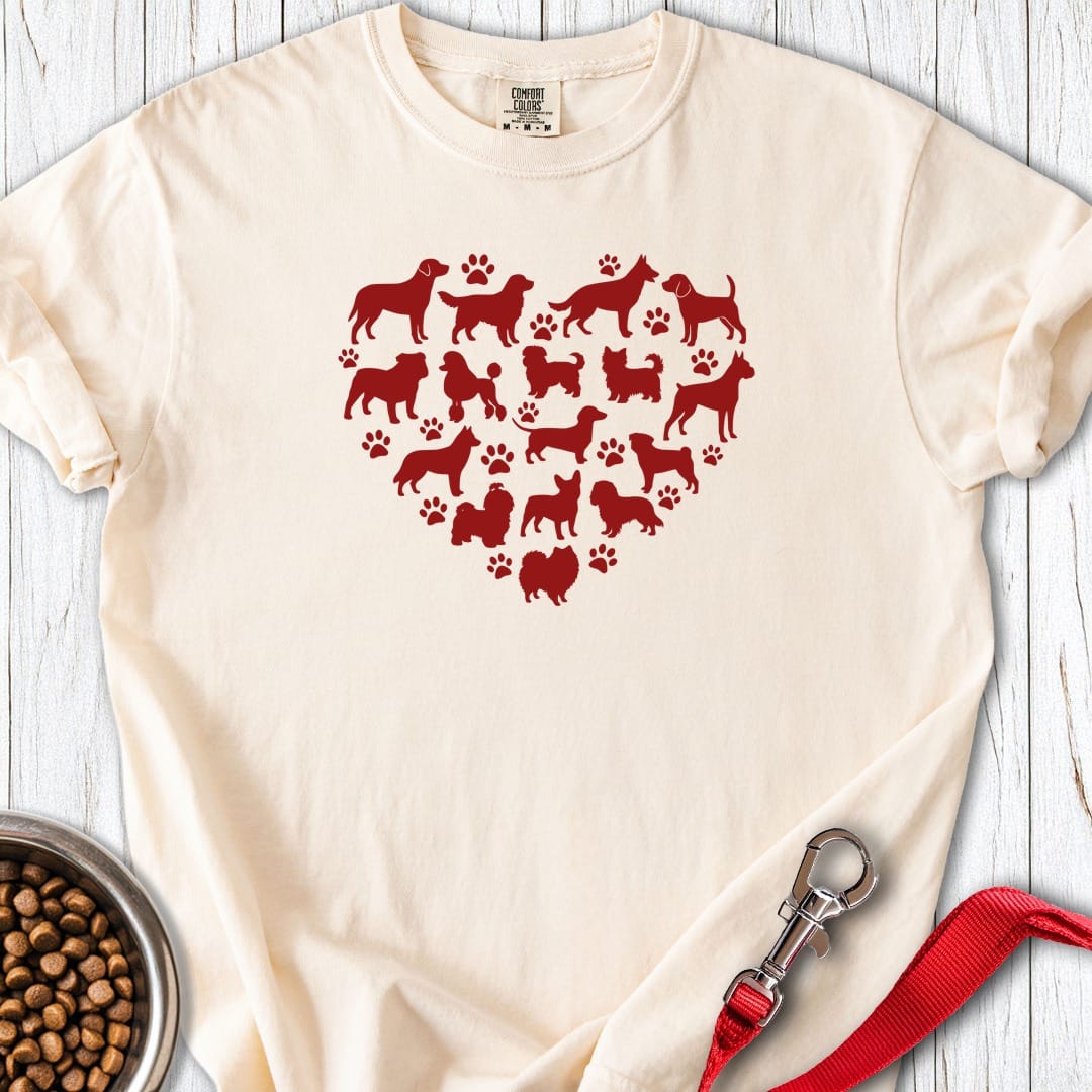 Dog Heart Premium Tee Ivory